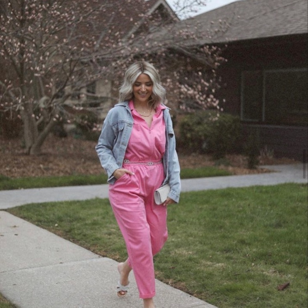 KIMICOVERALLS Smash & Tess Barbie Pink NWOT